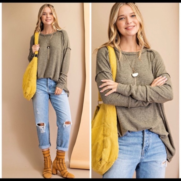 KismetsKloset Tops - The BREENA Hacci Knit Tunic